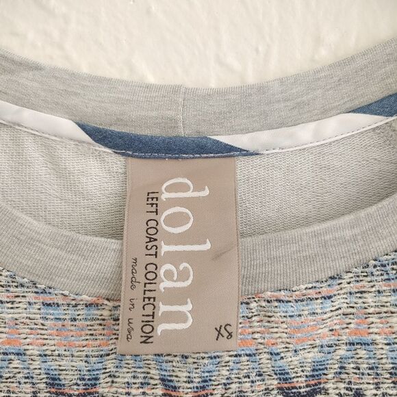 Anthropologie Dolan Printed Skirted Top XS Grey - Picture 5 of 5